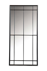 Coaster Annetta Rectangular Window Pane Wall Mirror Black Model 962913
